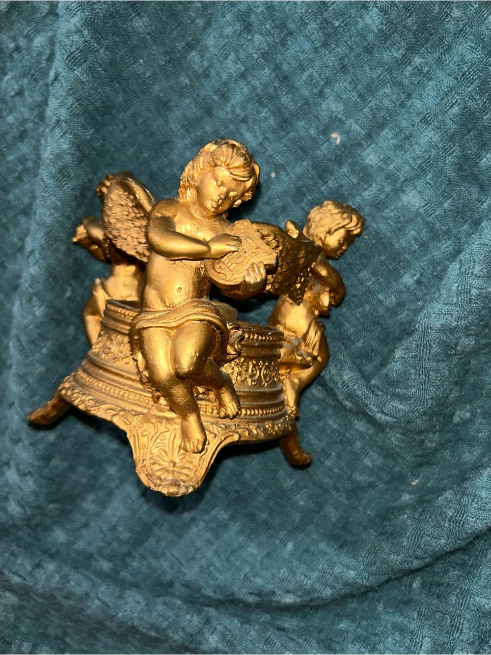 Gently Used Teleflora Cherub Taper holder